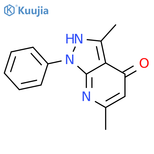 3,6-dimethyl-1-phenyl-1H-pyrazolo[3,4-b]pyridin-4-ol structure