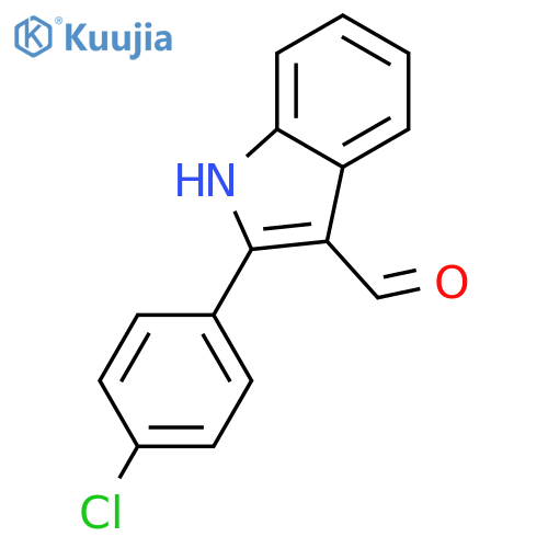 2-(4-Chlorophenyl)-1H-indole-3-carbaldehyde structure
