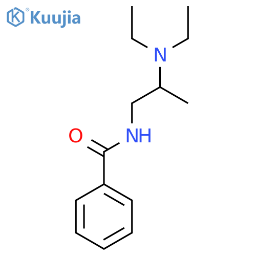 N-2-(diethylamino)propylbenzamide structure