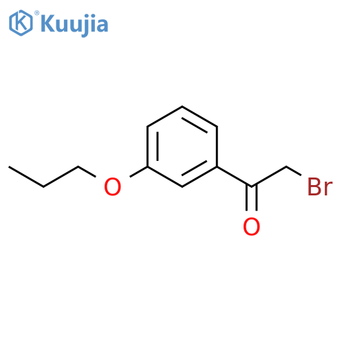 Ethanone, 2-bromo-1-(3-propoxyphenyl)- structure