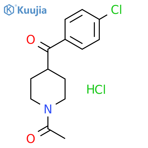 N-Acetyl-4-(4-chlorobenzoyl)piperidine Hydrochloride structure