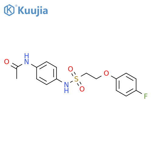 N-{4-[2-(4-fluorophenoxy)ethanesulfonamido]phenyl}acetamide structure