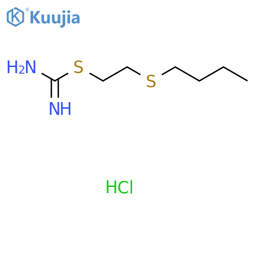 2-(Butylthio)ethyl imidothiocarbamate hydrochloride structure