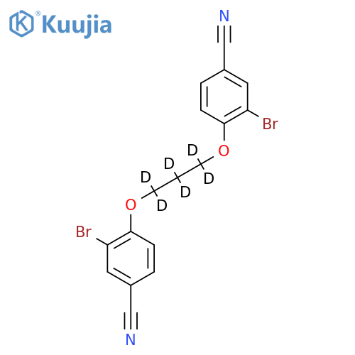 1,3-Bis(2’bromo-4’-cyano-phenoxy)propane-d6 structure