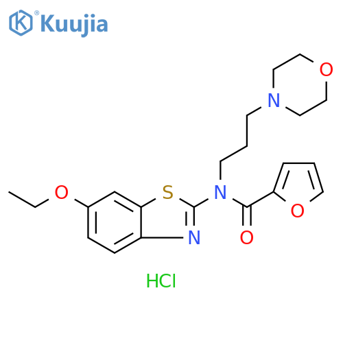 N-(6-ethoxy-1,3-benzothiazol-2-yl)-N-[3-(morpholin-4-yl)propyl]furan-2-carboxamide hydrochloride structure