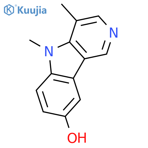 4,5-dimethyl-5H-pyrido[4,3-b]indol-8-ol structure
