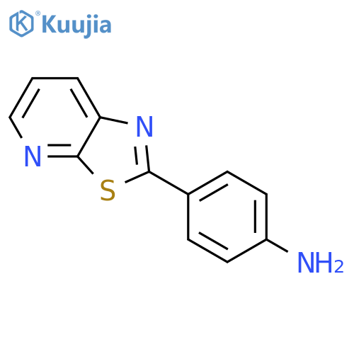 4-{[1,3]thiazolo[5,4-b]pyridin-2-yl}aniline structure