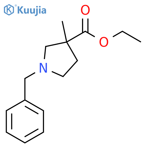 Ethyl 1-benzyl-3-methylpyrrolidine-3-carboxylate structure