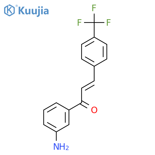 (2E)-1-(3-Aminophenyl)-3-[4-(trifluoromethyl)phenyl]prop-2-en-1-one structure
