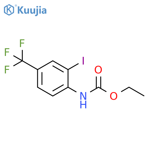 CarbaMic acid, N-[2-iodo-4-(trifluoroMethyl)phenyl]-, ethyl ester structure