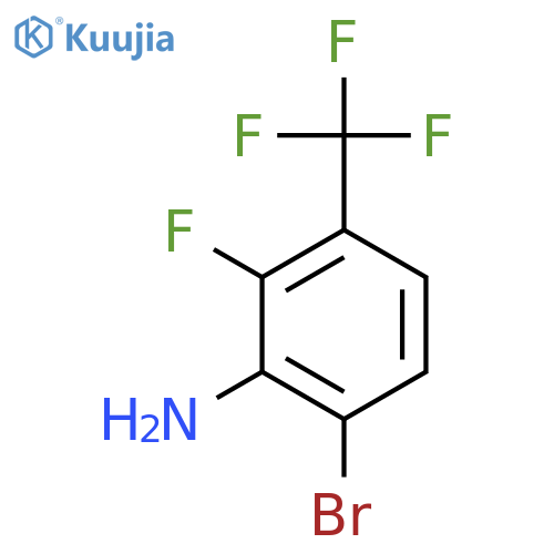 6-Bromo-2-fluoro-3-(trifluoromethyl)aniline structure