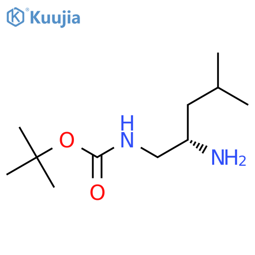 (S)-(2-Amino-4-methyl-pentyl)-carbamic acid tert-butyl ester structure