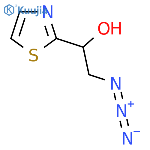 2-azido-1-(1,3-thiazol-2-yl)ethan-1-ol structure