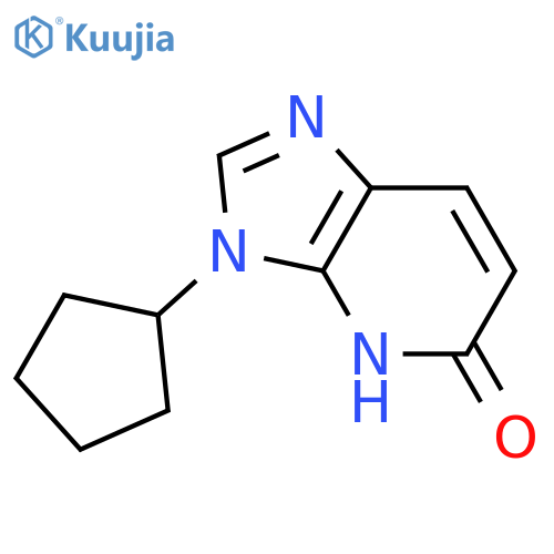 3-cyclopentyl-3,4-dihydro-5H-Imidazo[4,5-b]pyridin-5-one structure