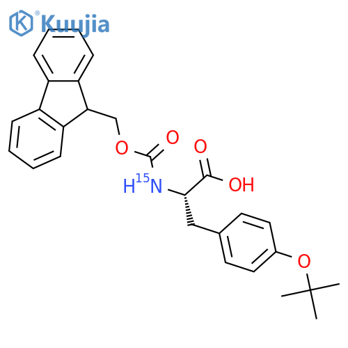 N-Fmoc-(15N)-L-Tyrosine O-Tertbutyl Ether structure