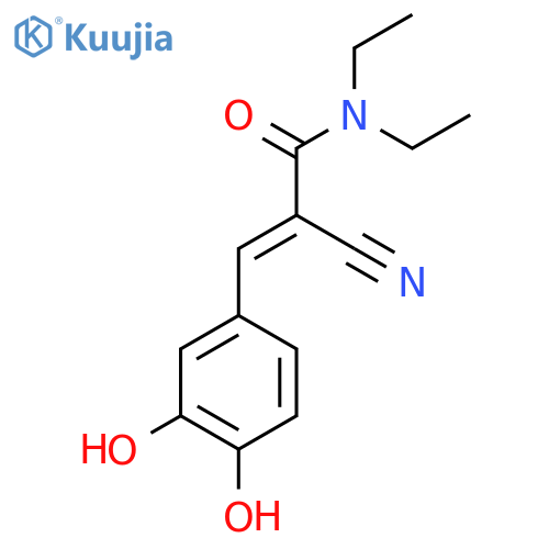 (2E)-2-Cyano-3-(3,4-dihydroxyphenyl)-N,N-diethyl-2-propenamide structure