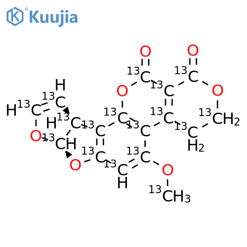 (3S,7R)-11-(113C)Methoxy-6,8,16,20-tetraoxapentacyclo[10.8.0.02,9.03,7.013,18]icosa-1,4,9,11,13(18)-pentaene-17,19-dione structure