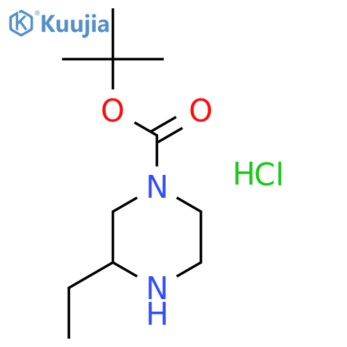 (R)-4-N-Boc-2-ethylpiperazine Hydrochloride structure