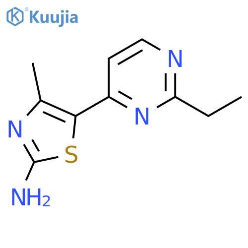 5-(2-Ethylpyrimidin-4-yl)-4-methylthiazol-2-amine structure