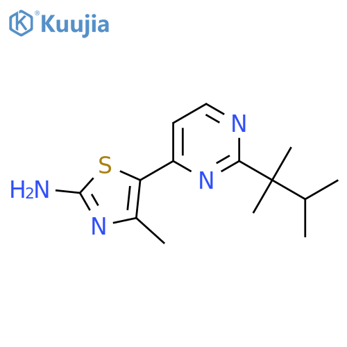 5-(2-(2,3-Dimethylbutan-2-yl)pyrimidin-4-yl)-4-methylthiazol-2-amine structure