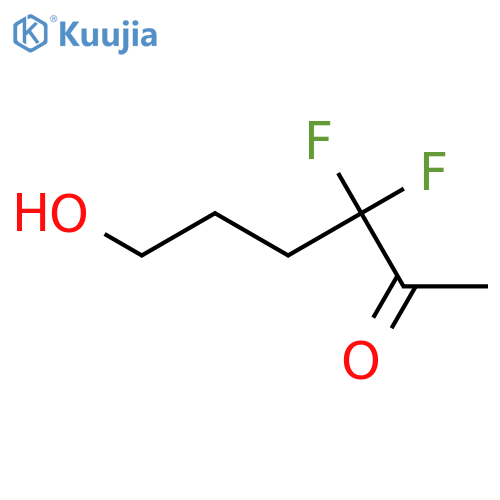 2-Hexanone,3,3-difluoro-6-hydroxy- structure