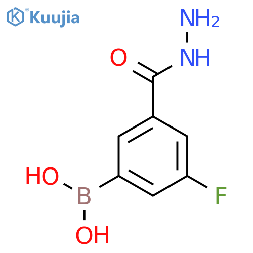 3-Fluoro-5-(hydrazinecarbonyl)phenylboronic acid structure