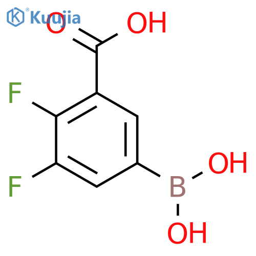 3-Carboxy-4,5-difluorophenylboronic acid structure
