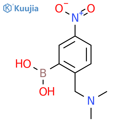 2-((Dimethylamino)methyl)-5-nitrophenylboronic acid structure