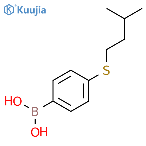 4-(Isopentylthio)phenylboronic acid structure