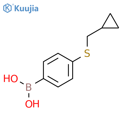 4-(Cyclopropylmethylthio)phenylboronic acid structure