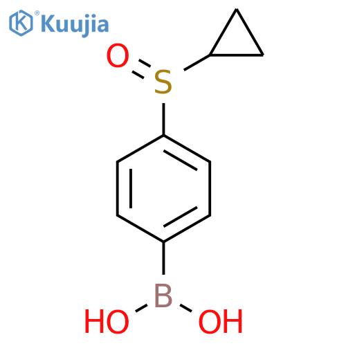 4-(Cyclopropylsulfinyl)phenylboronic acid structure