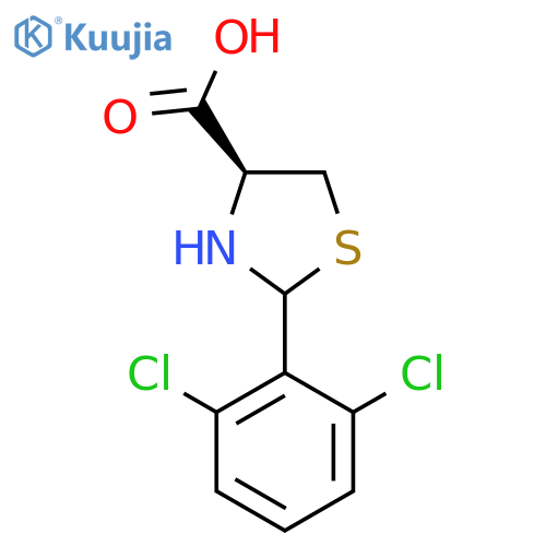 (4S)-2-(2,6-Dichlorophenyl)-1,3-thiazolidine-4-carboxylic acid structure