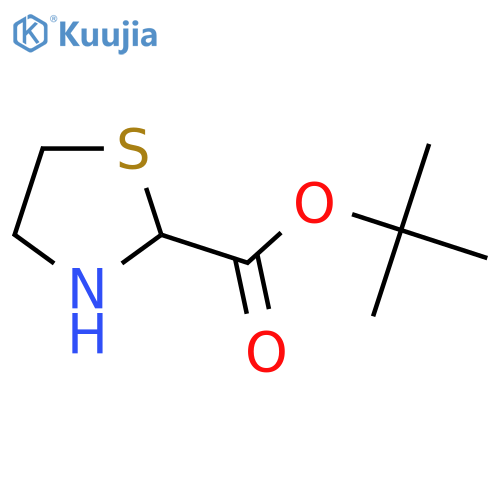 Tert-butyl 1,3-thiazolidine-2-carboxylate structure