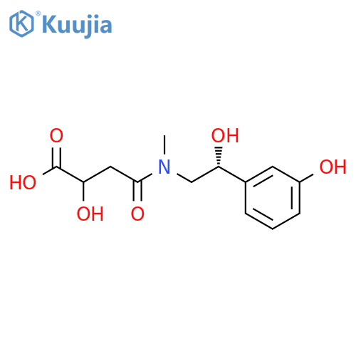2(R,S)-Hydroxy-4(2R)-2-hydroxy-2-(3-hydroxyphenyl)ethylmethylamino-4-oxo-butanoic Acid structure