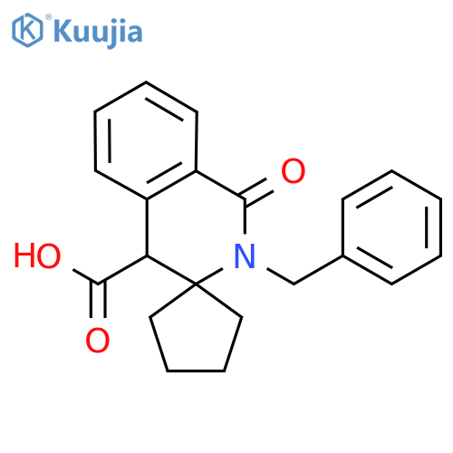 2'-Benzyl-1'-oxo-1',4'-dihydro-2'H-spirocyclo-pentane-1,3'-isoquinoline-4'-carboxylic Acid structure