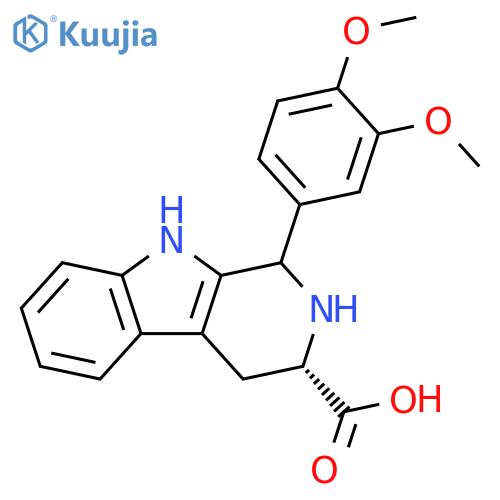 (3S)-1-(3,4-dimethoxyphenyl)-2,3,4,9-tetrahydro-1H-pyrido[3,4-b]indole-3-carboxylic acid structure