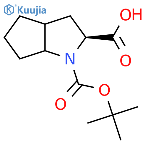 (2S)-1-[(tert-butoxy)carbonyl]-octahydrocyclopenta[b]pyrrole-2-carboxylic acid structure