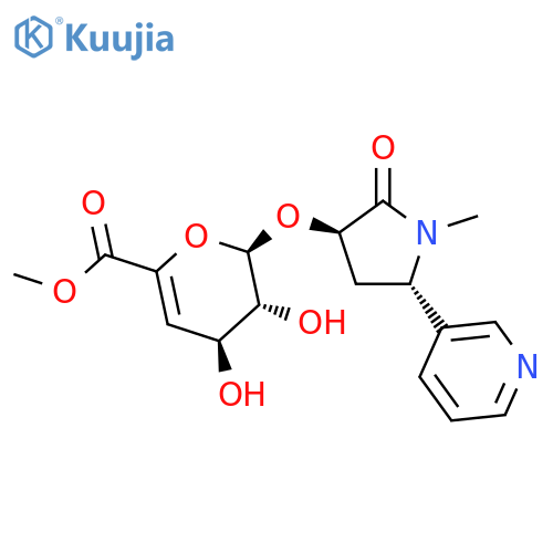 trans-3'-Hydroxy Cotinine-O-(4-deoxy-4,5-didehydro)-b-D-glucuronide Methyl Ester structure