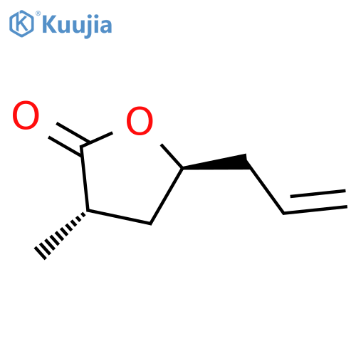 2(3H)-FURANONE, DIHYDRO-3-METHYL-5-(2-PROPENYL)-, TRANS- structure