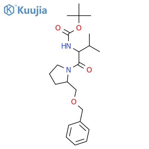 1-(2-Benzyloxymethyl-pyrrolidine-1-carbonyl)-2-methyl-propyl-carbamic Acid tert-Butyl Ester structure