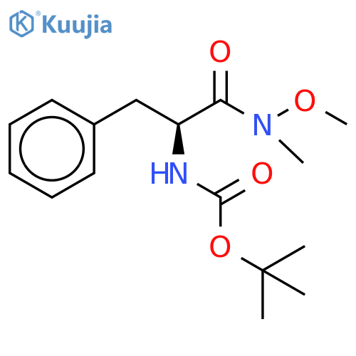 N-Boc-N-methoxy-N-methyl-L-phenyl-d5-alaninamide structure