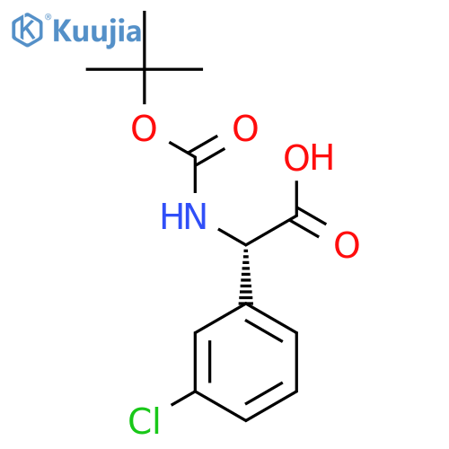 N-Boc-2-(3'-Chlorophenyl)-L-glycine structure