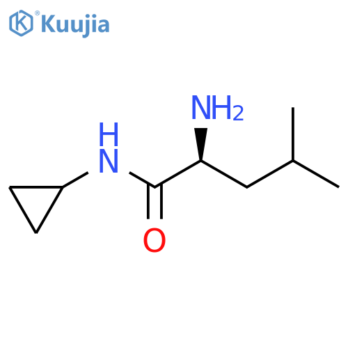 N~1~-cyclopropyl-L-leucinamide structure