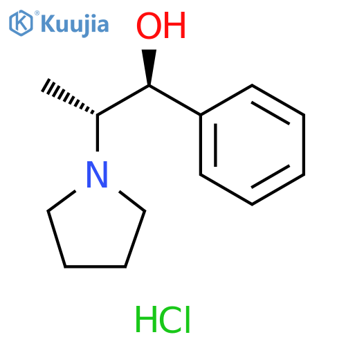 (1S,2R)-1-Phenyl-2-pyrrolidin-1-yl-propan-1-ol hydrochloride structure