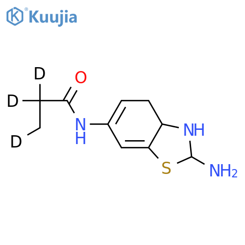(+)-2-Amino-6-propionamido-d3-tetrahydrobenzothiazole structure