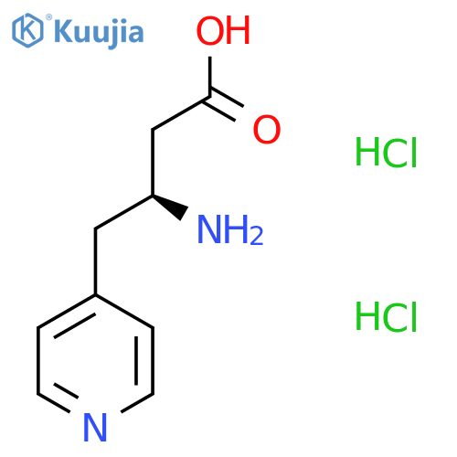 (S)-3-Amino-4-(pyridin-4-yl)butanoic acid dihydrochloride structure