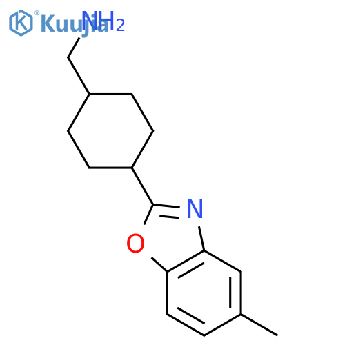 4-(5-Methyl-1,3-benzoxazol-2-yl)cyclohexylmethylamine structure