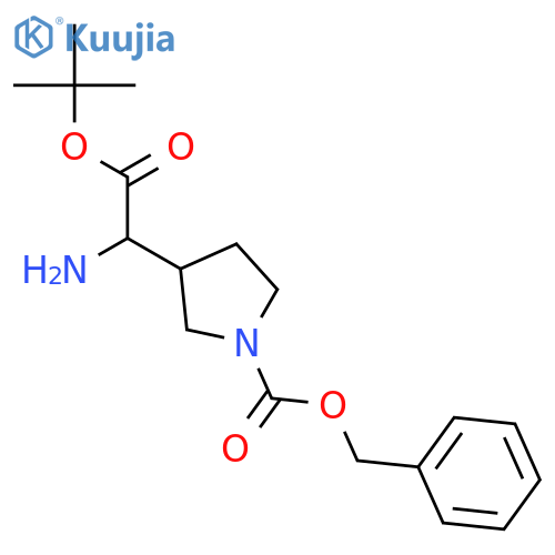 (S)-1-Cbz-3-(Boc-aminomethyl)pyrrolidine structure