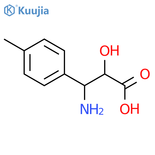 (2S,3S)-3-Amino-2-hydroxy-3-(p-tolyl)propanoic acid structure
