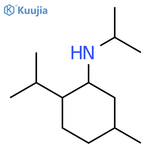 5-methyl-N,2-bis(propan-2-yl)cyclohexan-1-amine structure